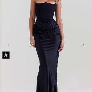 House of CB Persephone Gown - Black, L+, D-E cup